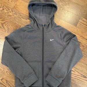 Nike Gray Zip-Up Hoodie Sweatshirt